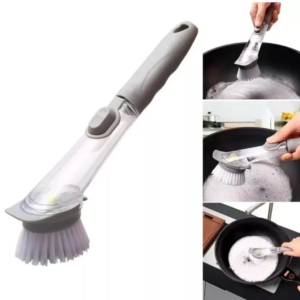 Cepillo con dispensador de jabón limpieza hogar