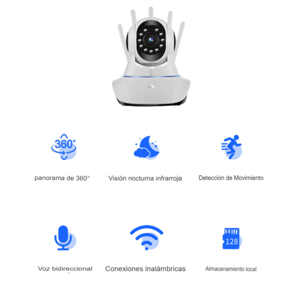 Cámara de Seguridad WIFI Visión Nocturna - Imagen 3