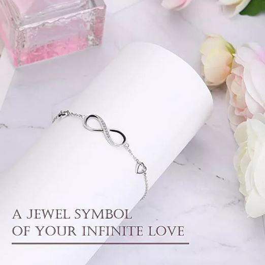 Pulsera Plata 925 Símbolo Amor Infinito - Imagen 5