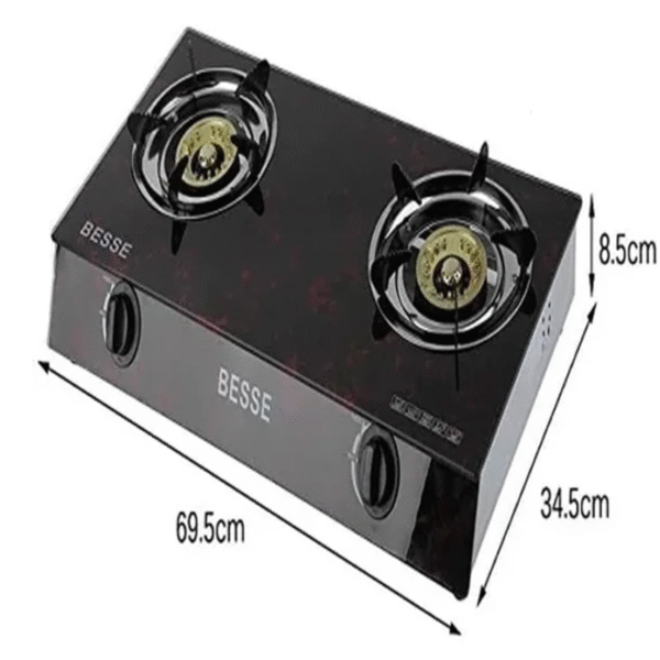 Cocina Compacta de Gas Doble de acero - Imagen 2