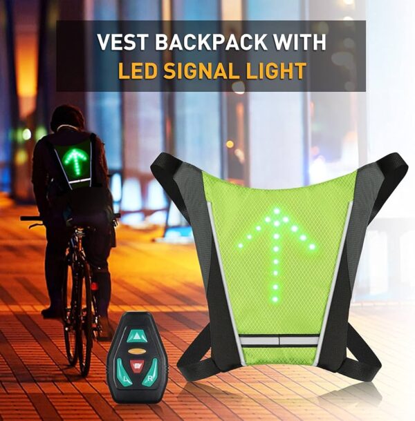 Chaleco Señalizador LED para Bicicleta-Scooter - Imagen 4