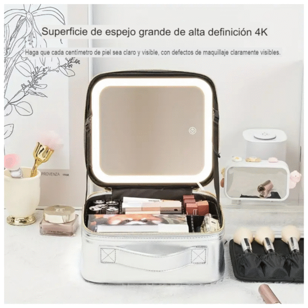 Estuche de Maquillaje + Espejo Luminoso - Imagen 2