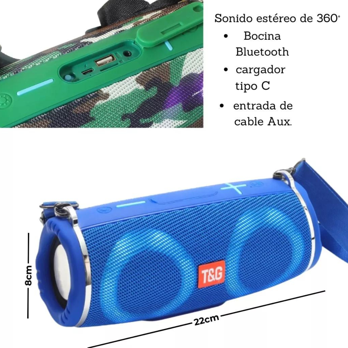 Altavoz Tipo Subwoofer Luminoso - Imagen 3