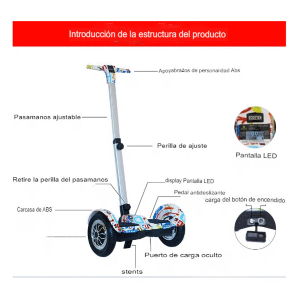 Scooter Eléctrico Smart Balance de 10" - Imagen 4