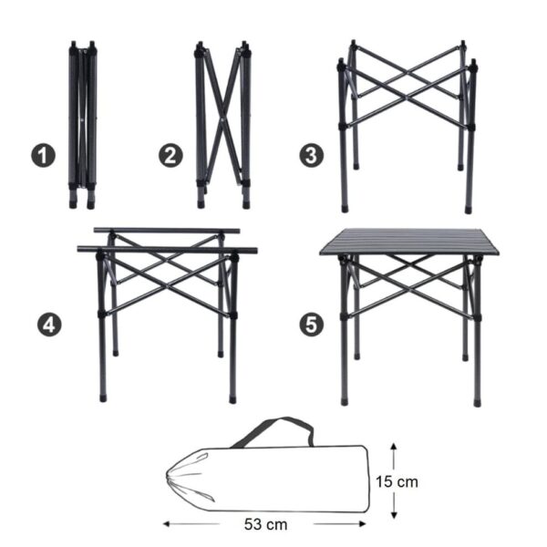 Mesa Plegable Camping Mesa Portátil Mesa - Imagen 3
