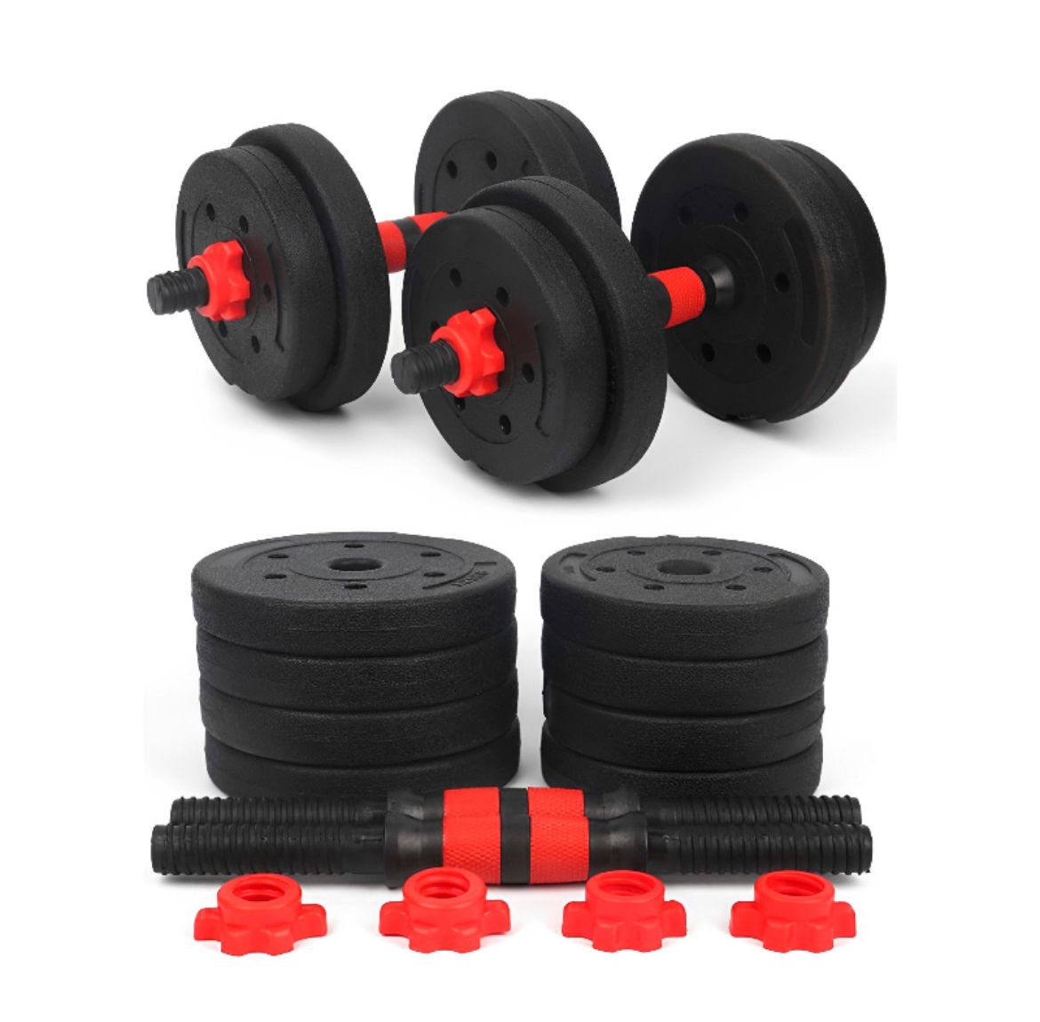 Set Mancuernas Y Barra Unibles 30kg Fitness - Imagen 6