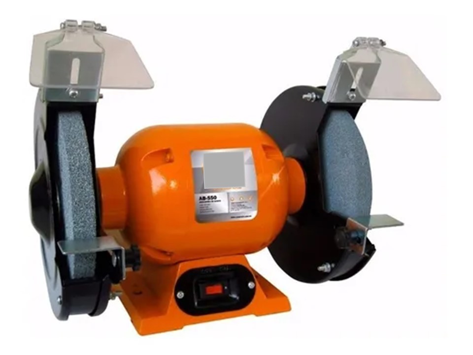 Esmeril De Banco 550W 8" 3/4 HP 2 Discos - Imagen 2