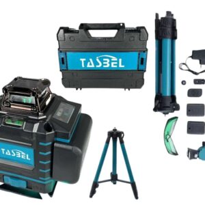 Nivel Laser 4D+Soporte 5V 2 Baterias