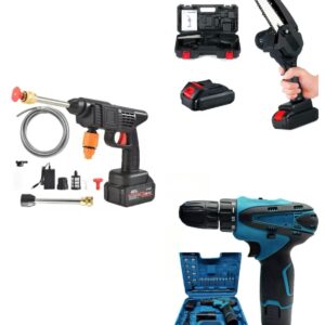 Kit De Taladro Hidrolavadora Motosierra
