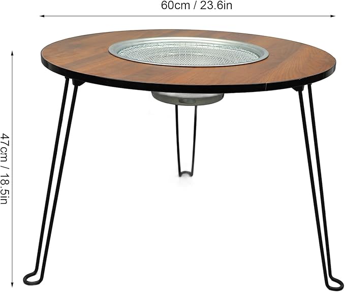 Mesa plegable con parrilla - Imagen 3