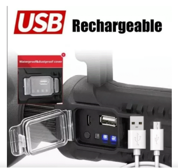 Linterna LED portátil recargable - Imagen 2