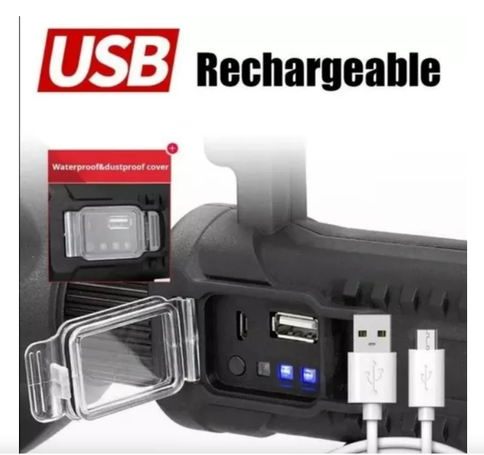 Linterna LED portátil recargable - Imagen 2